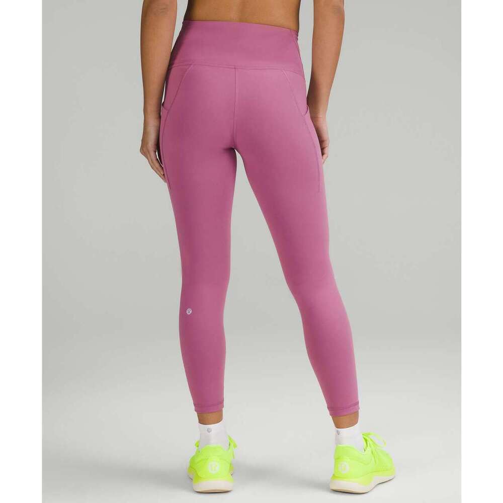 Lululemon Wunder Train High-Rise Tight with Pockets 25", Velvet Dust, Size 4